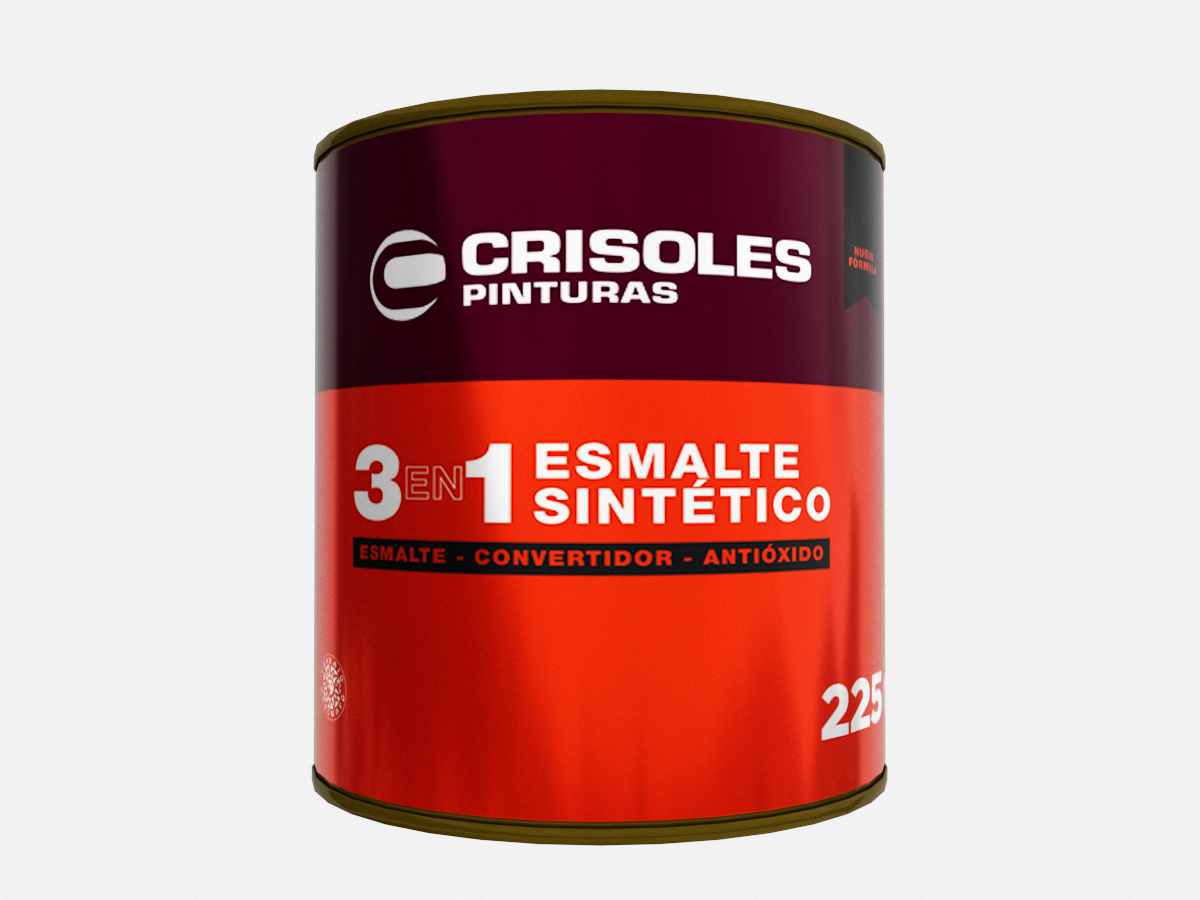 ESMALTE NEGRO SEMIBRILLO 225 ML.